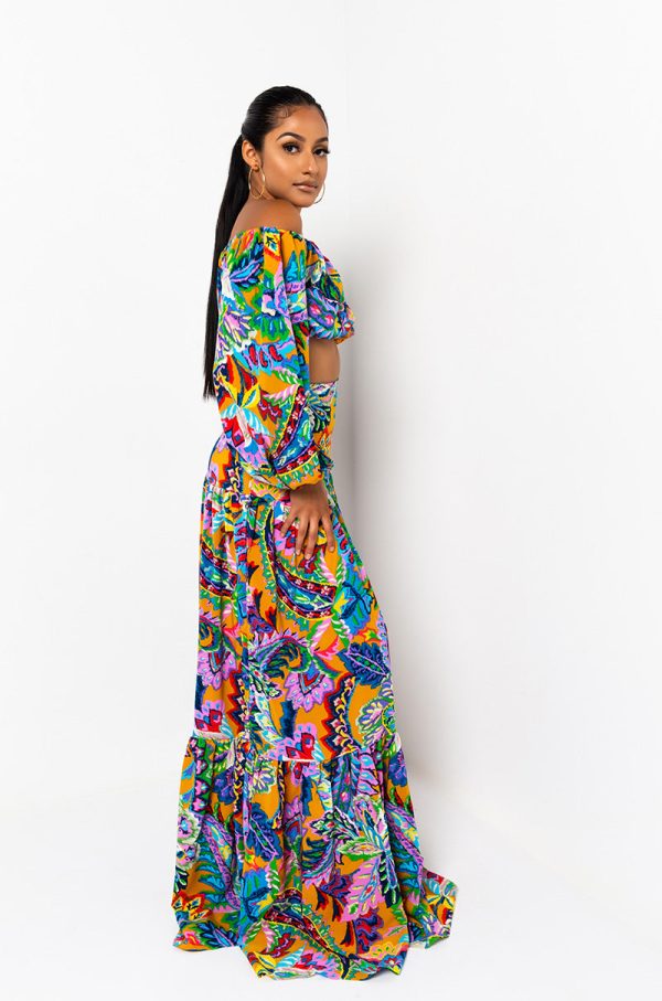 TAKE ME TO THE TROPICS MAXI SKIRT For Discount