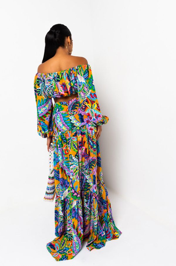 TAKE ME TO THE TROPICS MAXI SKIRT For Discount