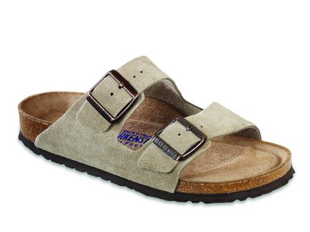 BIRKENSTOCK ARIZONA SOFT FOOTBED NARROW SUEDE LEATHER SANDAL Online now