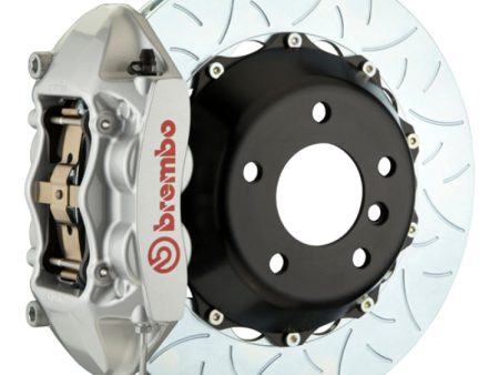 Brembo 01-04 996 C4S Rear GT BBK 4 Piston Cast 380x28 2pc Rotor Slotted Type3-Silver Online