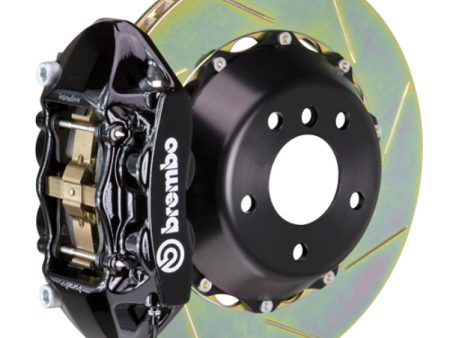 Brembo 01-04 996 C4S Rear GT BBK 4 Piston Cast 380x28 2pc Rotor Slotted Type1-Black For Discount