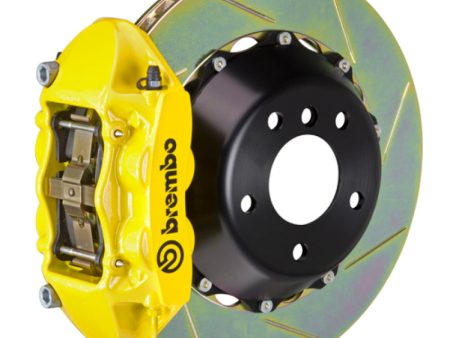 Brembo 12-16 991.1 C2 Rear GT BBK 4 Piston Cast 380x28 2pc Rotor Slotted Type1-Yellow For Cheap