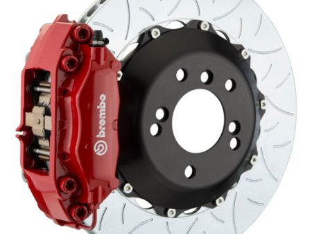 Brembo 01-02 Viper RT-10 Rear GT BBK 4 Piston Cast 345x28 2pc Rotor Slotted Type3-Red For Sale